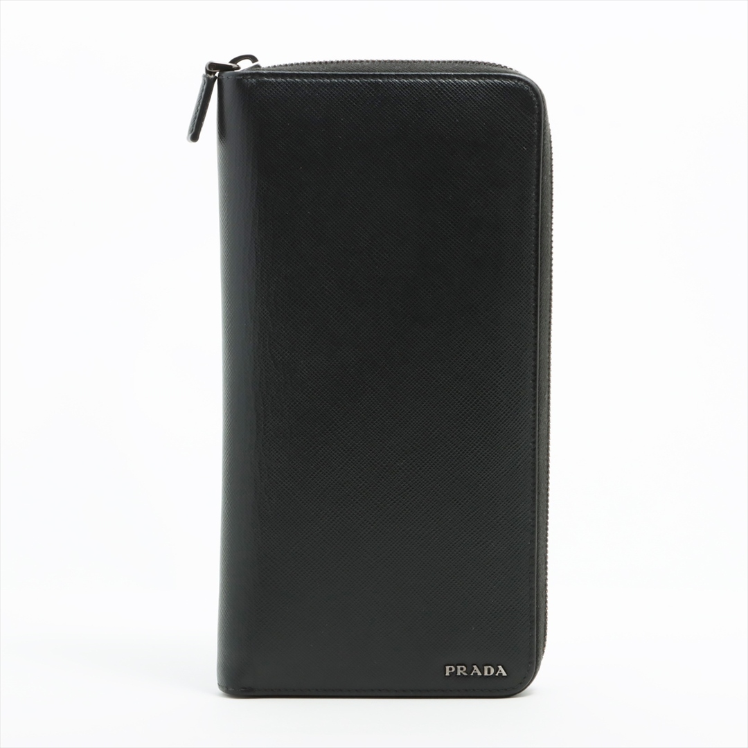 PRADA - 新品同様 プラダ サフィアーノ レザー ロゴ 長財布 ラウンド
