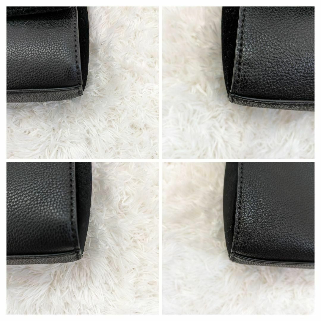 美品✨ローレンラルフローレン 黒 ショルダーバッグ チェーン 革 タッセル