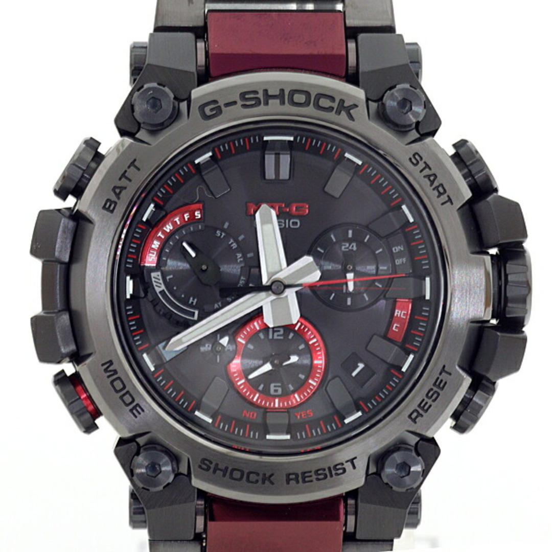 メンズCASIO カシオ メンズ腕時計 G-SHOCK MTG-B3000 ブラック文字盤 ボルドー 電波ソーラー 未使用品