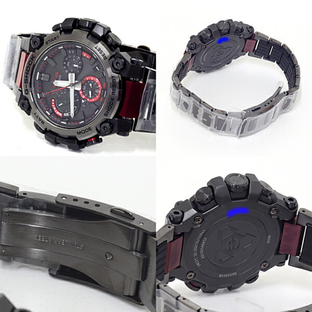 CASIO カシオ メンズ腕時計 G-SHOCK MTG-B3000 ブラック文字盤 ボルドー 電波ソーラー 未使用品