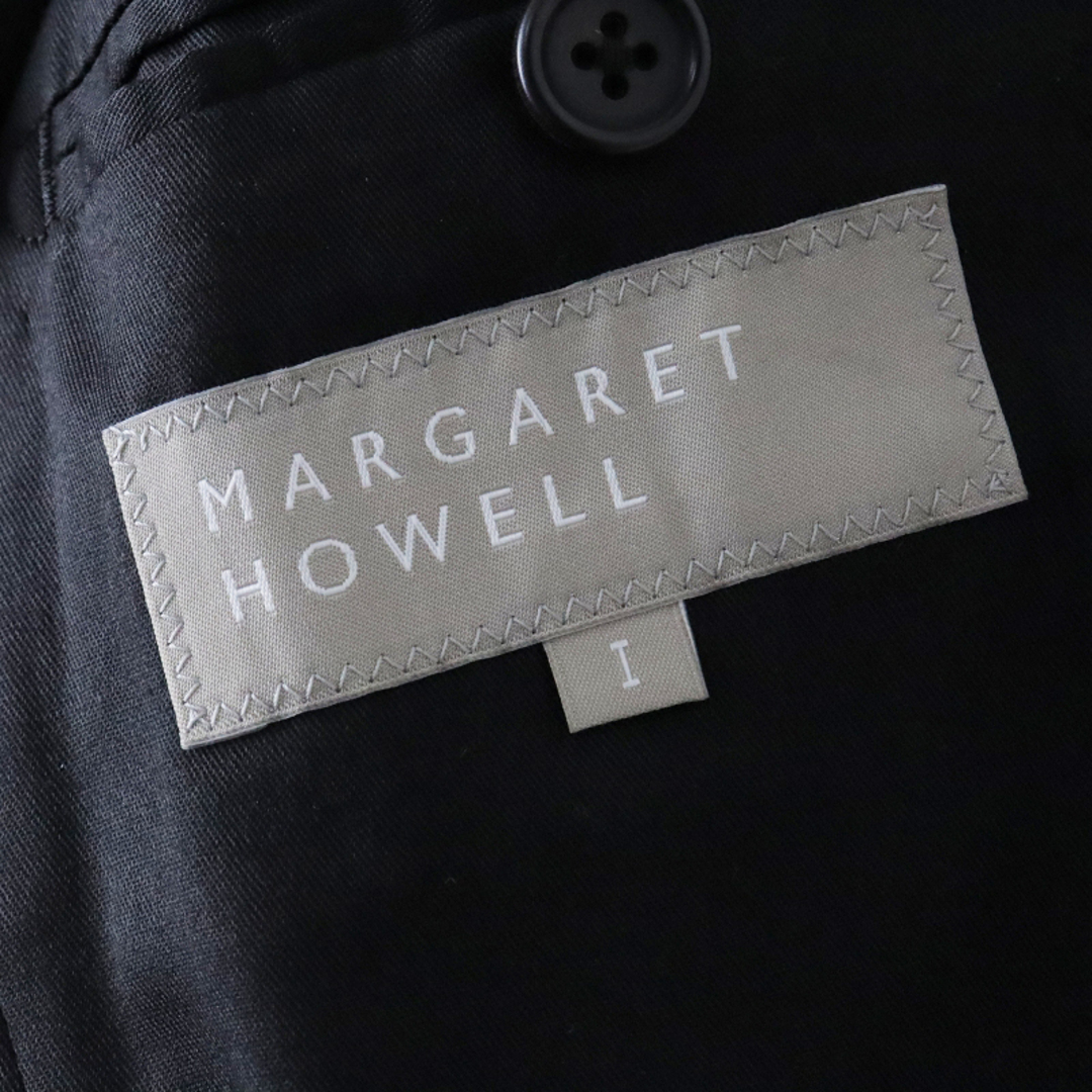 マーガレットハウエル MARGARET HOWELL リネン1Bテーラードジャケット 1/ブラック アウター【2400013585736】レディース