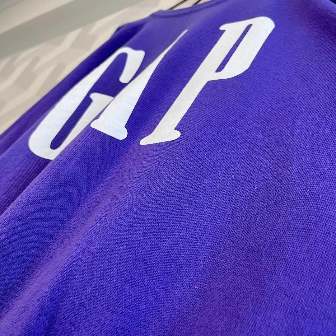 【Old Gap】90sビッグプリント スウェットトレーナー紫 オールドギャップ