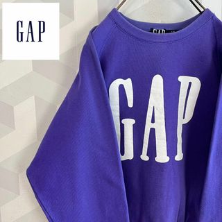 【Old Gap】90sビッグプリント スウェットトレーナー紫 オールドギャップ