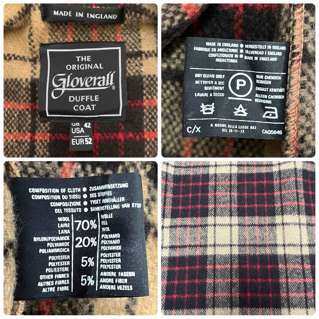 Gloverall(グローバーオール)のgloverall ダッフルコート グローバーオール キャメル　ロング　XL メンズのジャケット/アウター(ダッフルコート)の商品写真