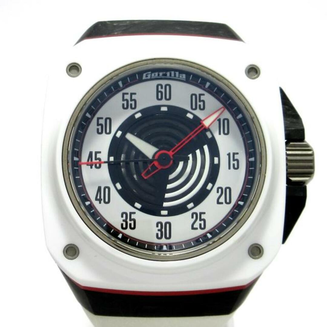 #ゴリラ。時計。gorilla watch。ホワイト