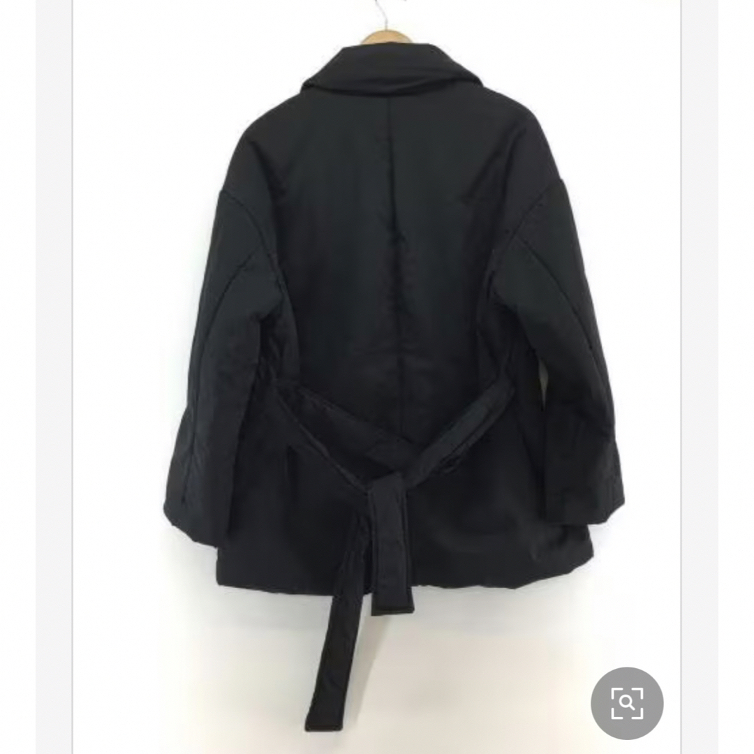 ZARA(ザラ)の昨年/ZARA ザラ ベルト付きパフジャケット　M ブラック　レディース レディースのジャケット/アウター(その他)の商品写真