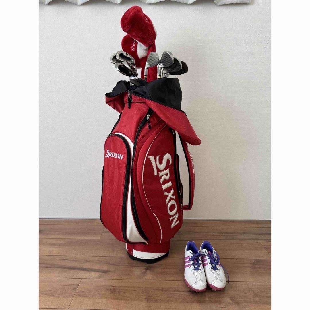 Srixon(スリクソン)のレディース　ゴルフクラブ、キャディバッグ 、シューズセット スポーツ/アウトドアのゴルフ(バッグ)の商品写真