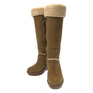 アグ(UGG)のアグ ロングブーツ ムートンブーツ ウエッジソール レディース 24.5(ブーツ)