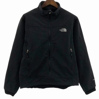 ザノースフェイス(THE NORTH FACE)のTHE NORTH FACE ノースフェイス APEX ソフトシェルジャケット アウトドア キャンプ アウター 防寒 ブラック (メンズ M) 中古 古着 O9356(その他)