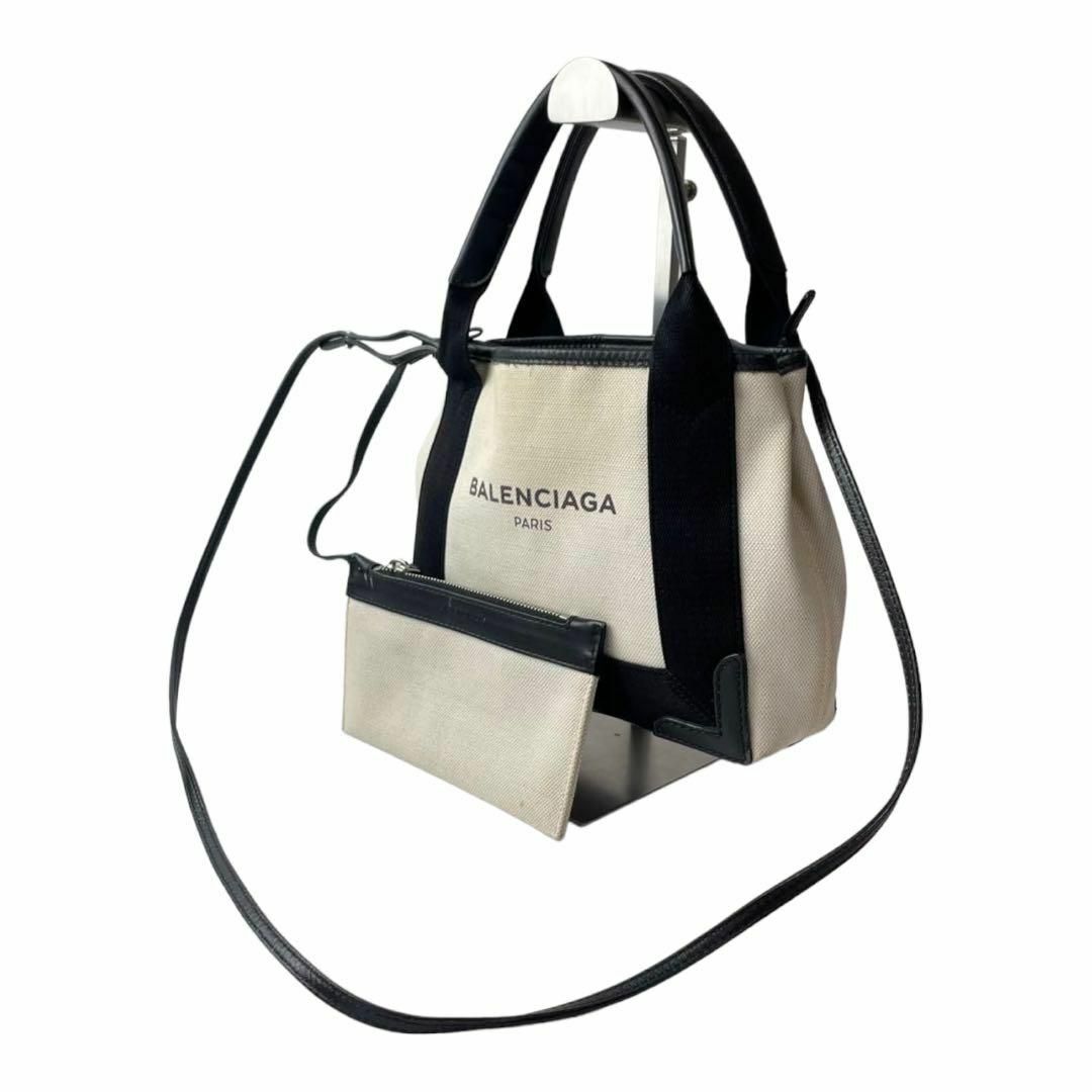 AYの全商品バレンシアガ BALENCIAGA 2way ネイビーカバス XS ポーチ付き