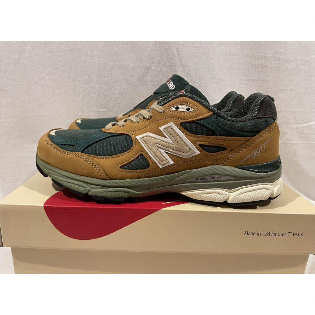 New Balance(ニューバランス)の新品new balance990v3アメリカ製green 26.5 メンズの靴/シューズ(スニーカー)の商品写真