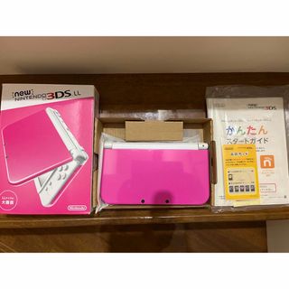 ニンテンドー3DS(ニンテンドー3DS)のNintendo 3DS LL ピンク×ホワイト本体(携帯用ゲーム機本体)