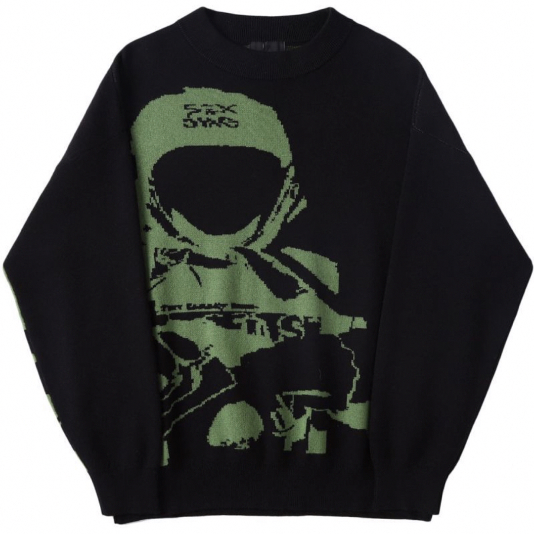 UNKNOWN / gang jacquard crewneck