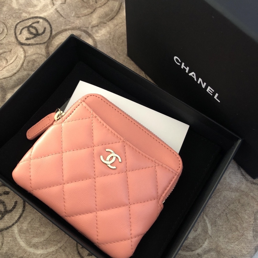 値下げ☆CHANEL コインジップパース　マカロンカラー