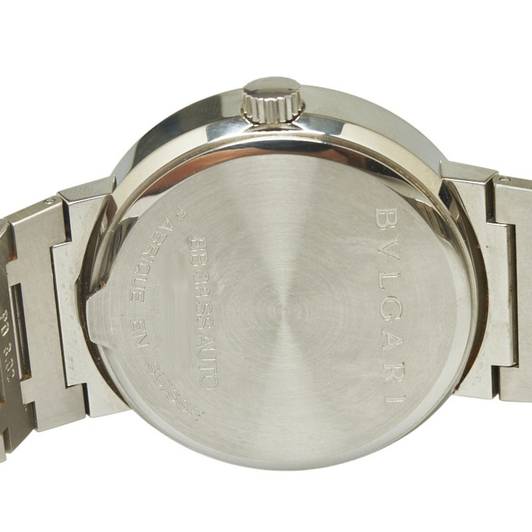 【113266】BVLGARI ブルガリ  BB38SS ブルガリブルガリ ブラックダイヤル SS 自動巻き 保証書 当店オリジナルボックス 腕時計 時計 WATCH メンズ 男性 男 紳士