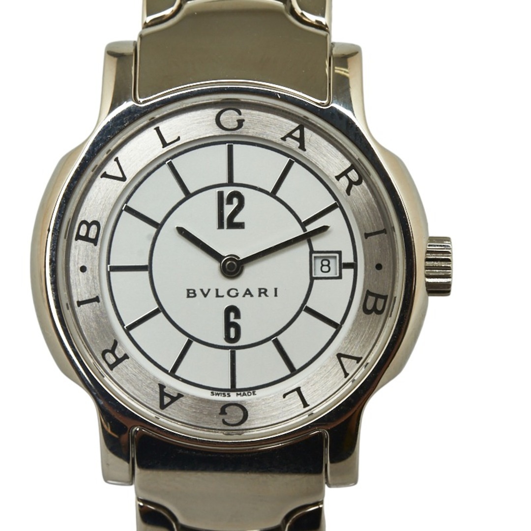 美品 ブルガリ ソロテンポ 腕時計 ST29S/ST29WSSD クオーツ ホワイト 