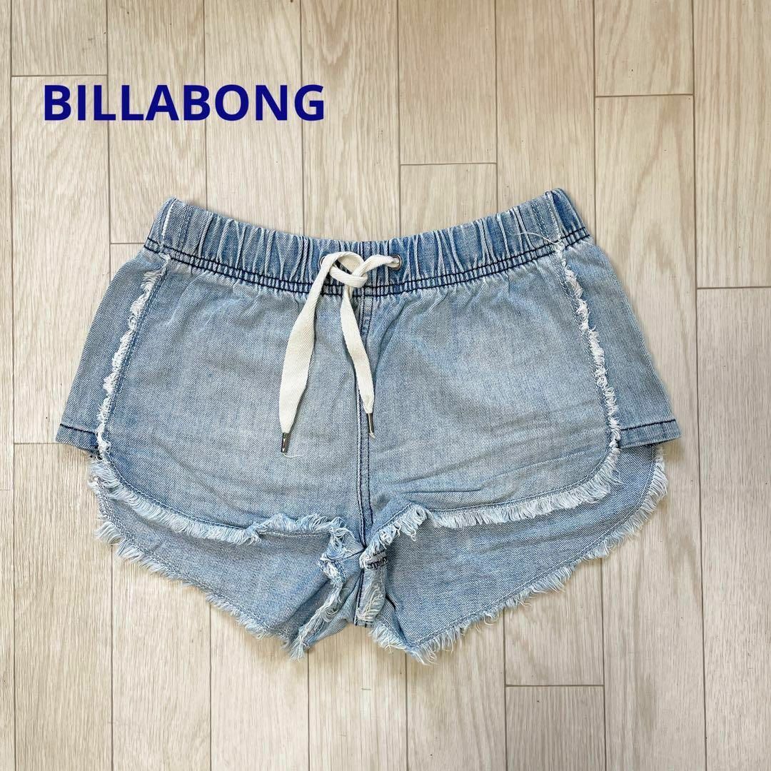 billabong(ビラボン)のBILLABONG デニム ショートパンツ サイズ24 ドローストリングウェスト レディースのパンツ(ショートパンツ)の商品写真