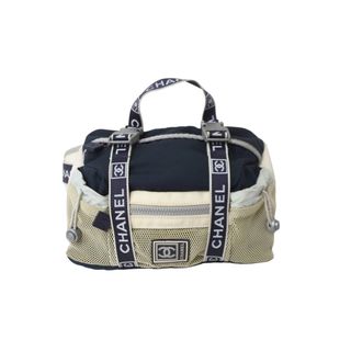 シャネル(CHANEL)のCHANEL シャネル ウエストバッグ ボディバッグ スポーツライン 9番台 ココマーク ナイロン メッシュ 良品 中古 56524(ボディバッグ/ウエストポーチ)