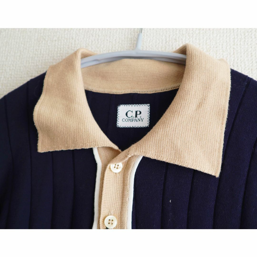 C.P. Company(シーピーカンパニー)のC.P.Company シーピーカンパニー　コットンニットポロシャツ メンズのトップス(ニット/セーター)の商品写真