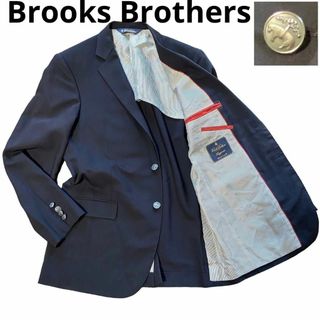 ブルックスブラザース(Brooks Brothers)の【輝く銀ボタン】ブルックスブラザーズ　紺ブレ　テーラードジャケット　L モヘヤ(テーラードジャケット)