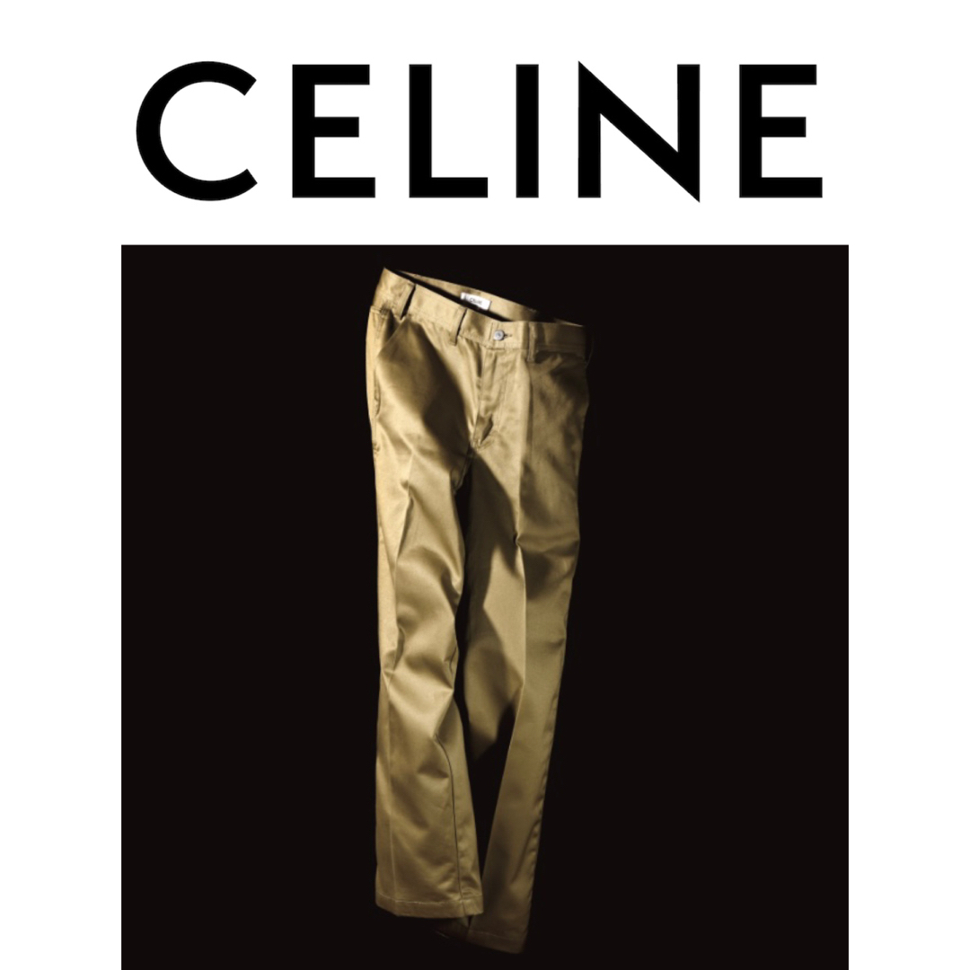 celine セリーヌ チノパン 28 ワイドレッグ エディ ベージュメンズ