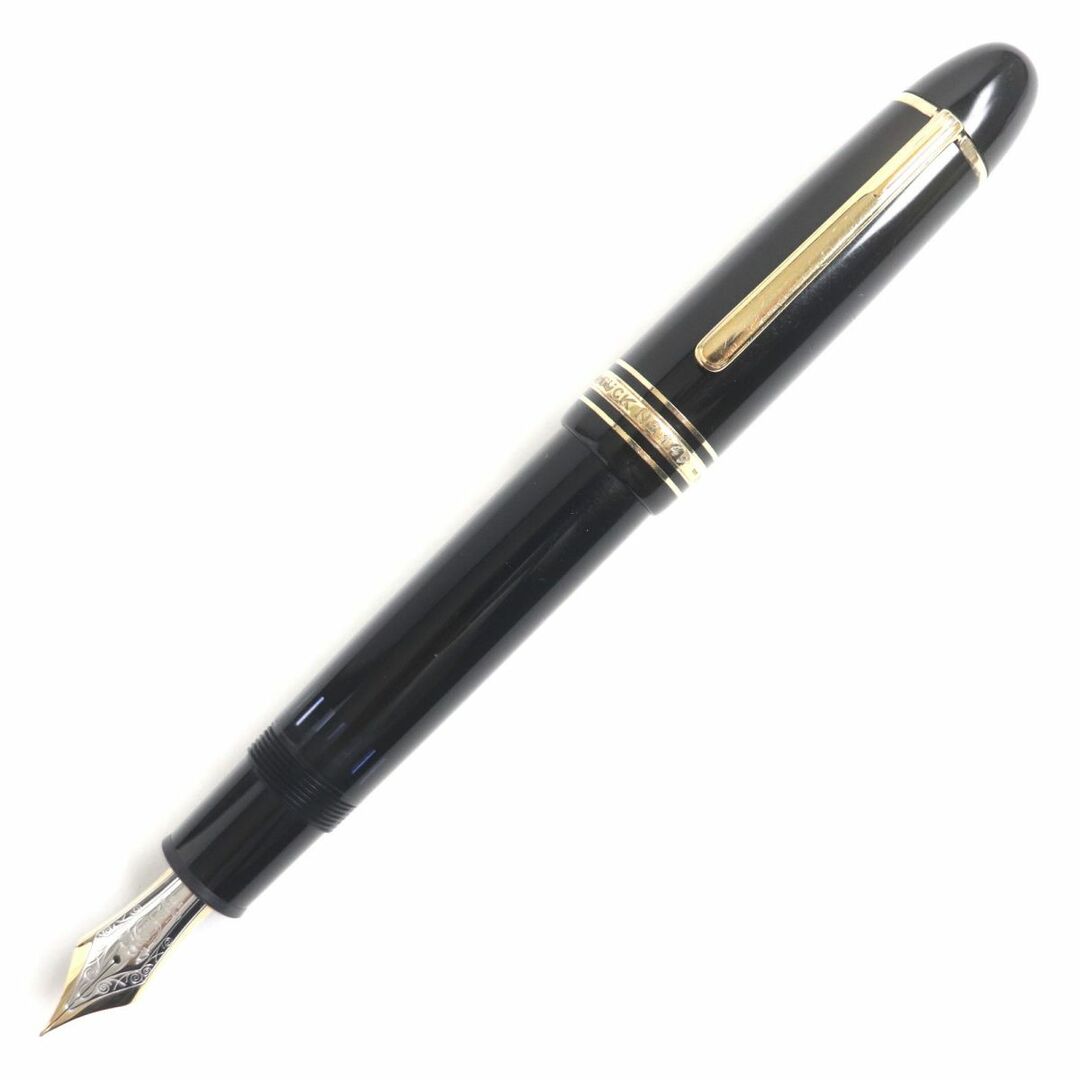 MONTBLANC(モンブラン)の良品▼MONTBLANC モンブラン マイスターシュテュック No.149 ホワイトスター ペン先14K 万年筆 ブラック×ゴールド EFニブ ドイツ製 インテリア/住まい/日用品の文房具(ペン/マーカー)の商品写真