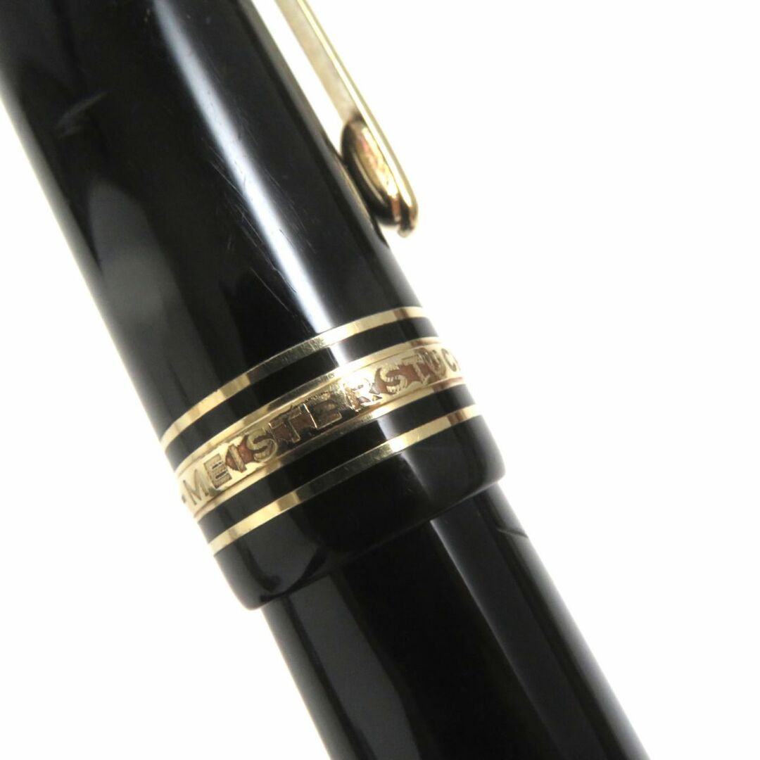 MONTBLANC(モンブラン)の良品▼MONTBLANC モンブラン マイスターシュテュック No.149 ホワイトスター ペン先14K 万年筆 ブラック×ゴールド EFニブ ドイツ製 インテリア/住まい/日用品の文房具(ペン/マーカー)の商品写真