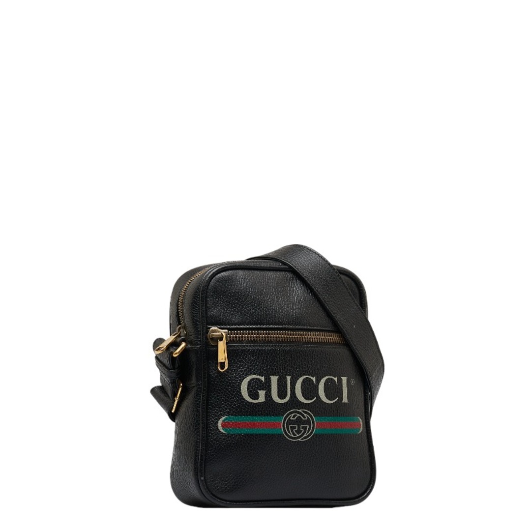 Gucci - グッチ ロゴプリント 斜め掛け ショルダーバッグ 523591