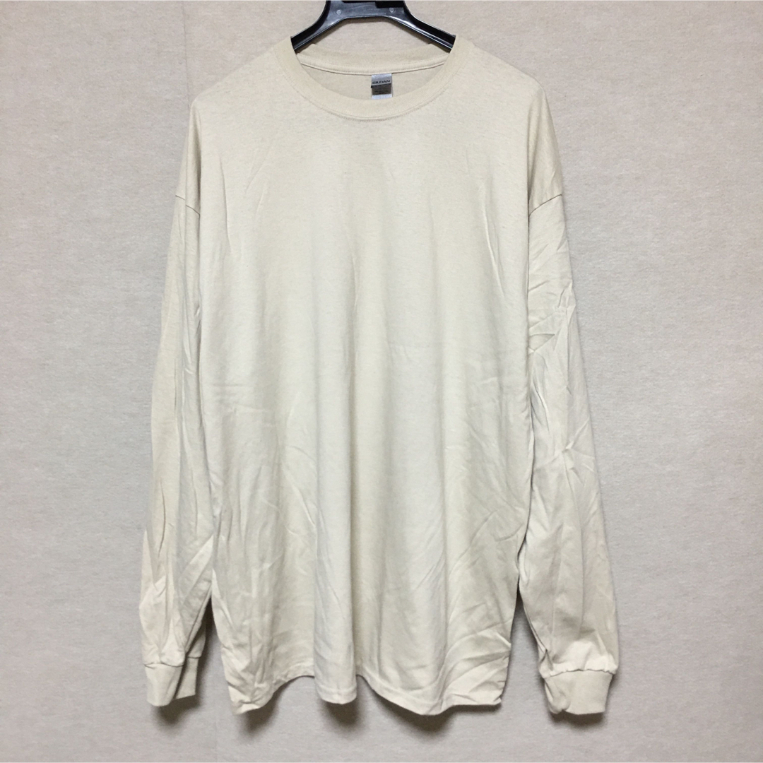 GILDAN(ギルタン)の新品 GILDAN ギルダン 長袖ロンT サンドベージュ 2XL メンズのトップス(Tシャツ/カットソー(七分/長袖))の商品写真