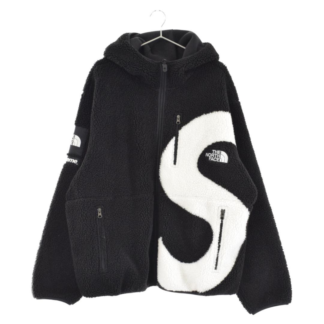 SUPREME シュプリーム 20AW×THE NORTHFACE ザ ノースフェイス S Logo Hooded Fleece Jacket sロゴフーデットフリースジャケット ブラック NF0A5EHN