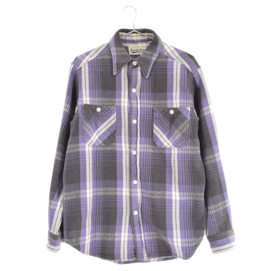 WACKO MARIA ワコマリア 19AW FLANNEL CHECK REGULAR COLLAR SHIRT フランネル チェック レギュラーカラー 長袖シャツ パープル 19FW-WMS-RC01