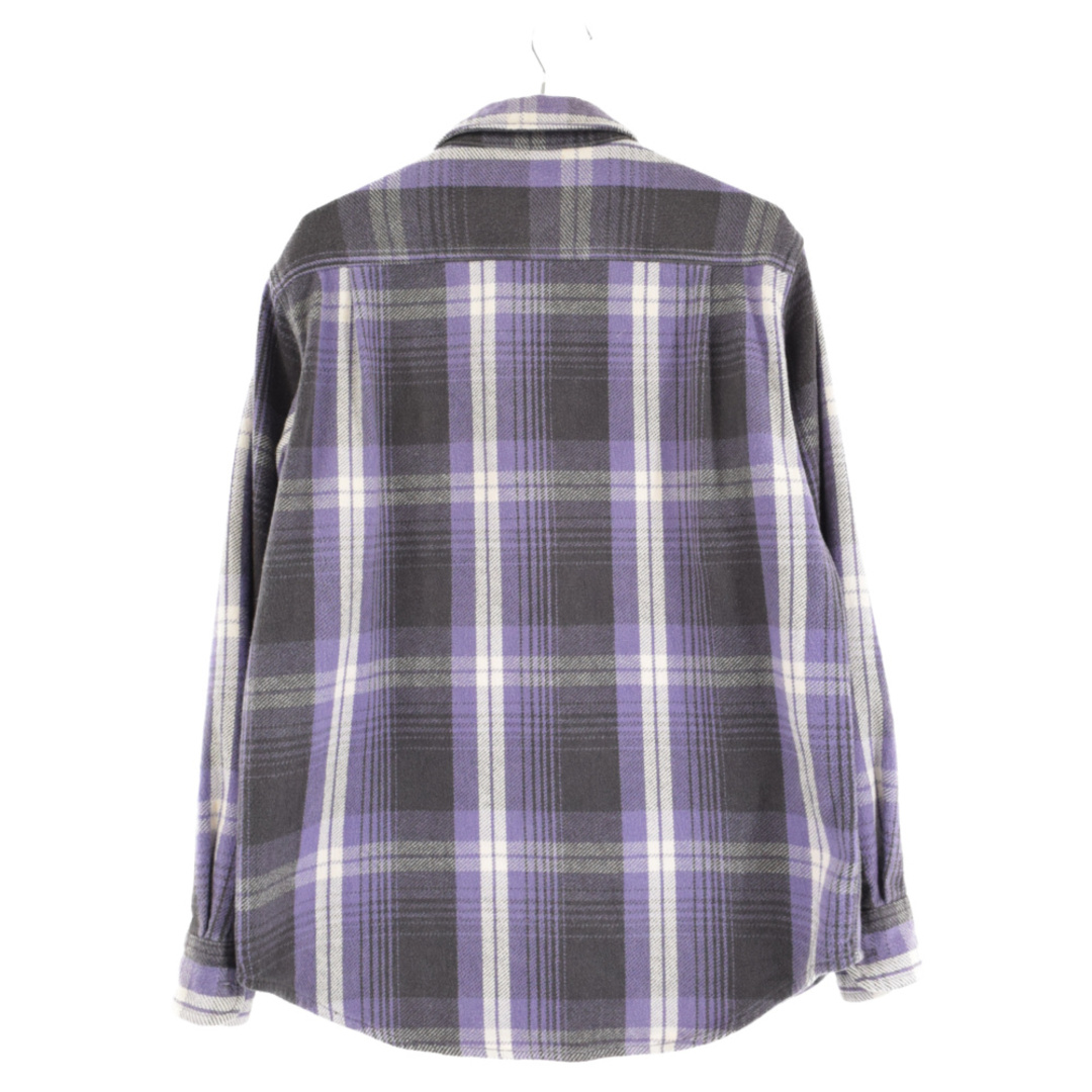 WACKO MARIA ワコマリア 19AW FLANNEL CHECK REGULAR COLLAR SHIRT フランネル チェック レギュラーカラー 長袖シャツ パープル 19FW-WMS-RC01