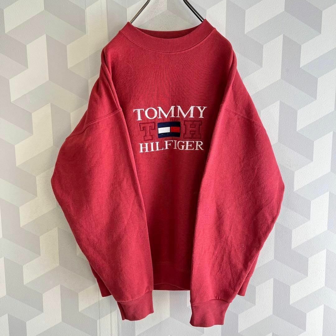 TOMMY HILFIGER - 【レア】90s トミーヒルフィガー USA製 刺繍ロゴ