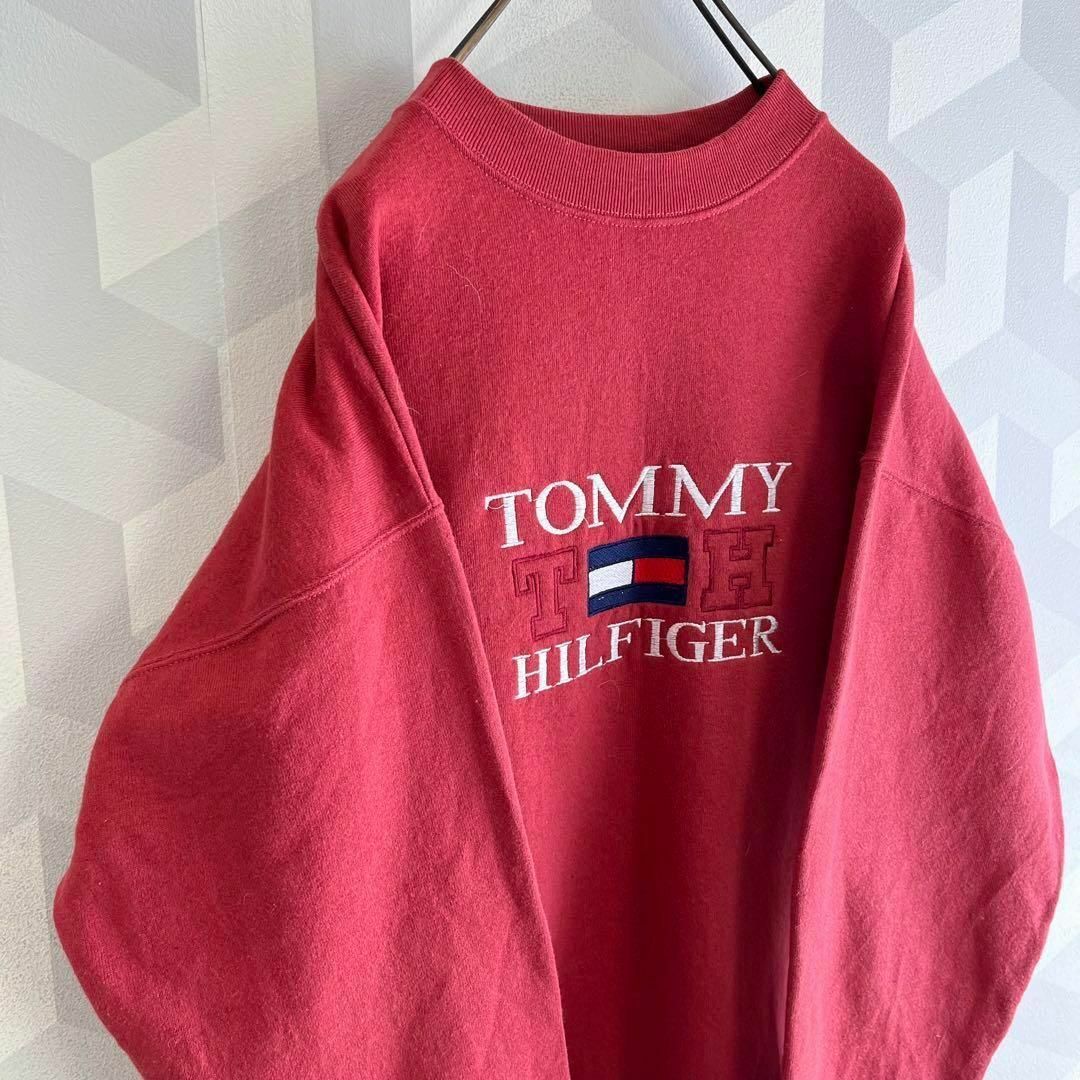 TOMMY HILFIGER - 【レア】90s トミーヒルフィガー USA製 刺繍ロゴ