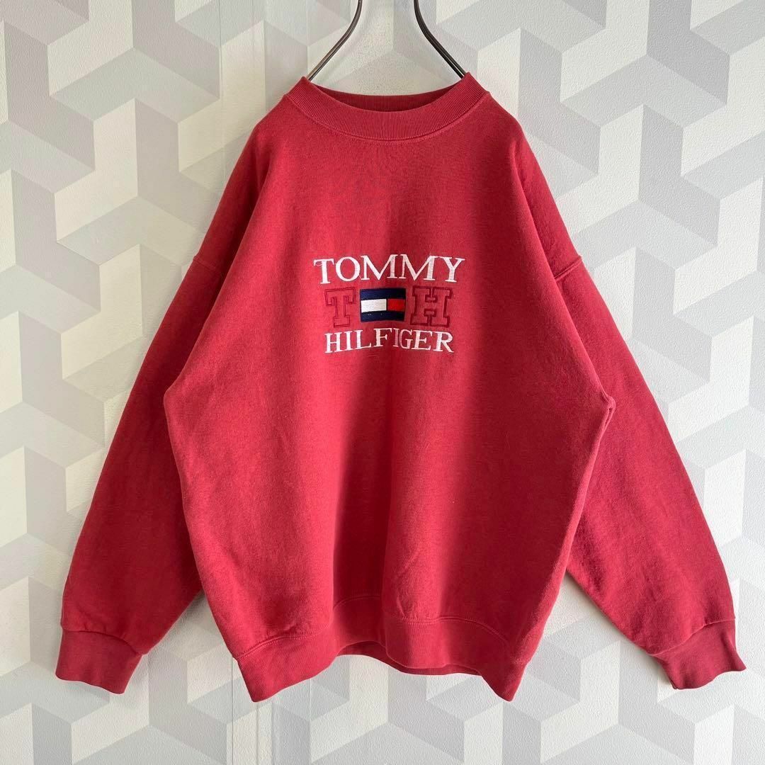 TOMMY HILFIGER - 【レア】90s トミーヒルフィガー USA製 刺繍ロゴ