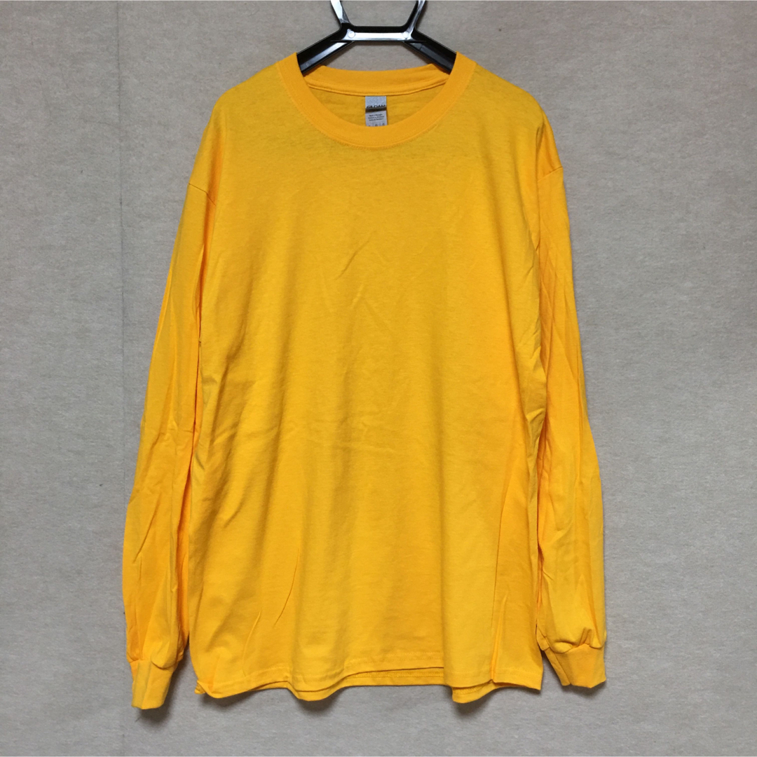 GILDAN(ギルタン)の新品 GILDAN ギルダン 長袖ロンT ゴールド 黄色 L メンズのトップス(Tシャツ/カットソー(七分/長袖))の商品写真