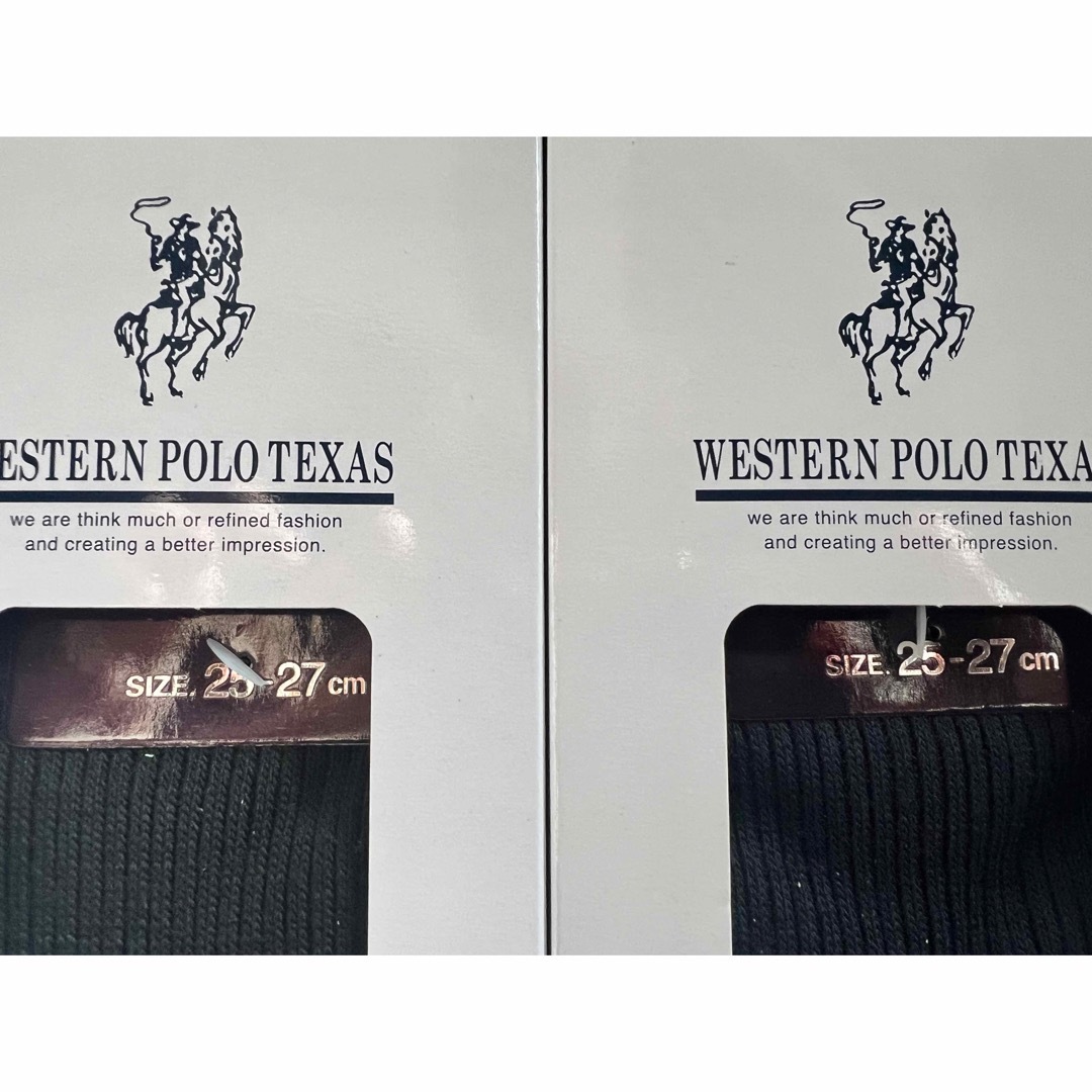 WESTERN POLO TEXAS(ウエスタンポロテキサス)の【未使用品】WESTERN POLO TEXAS 2足セット メンズのレッグウェア(ソックス)の商品写真