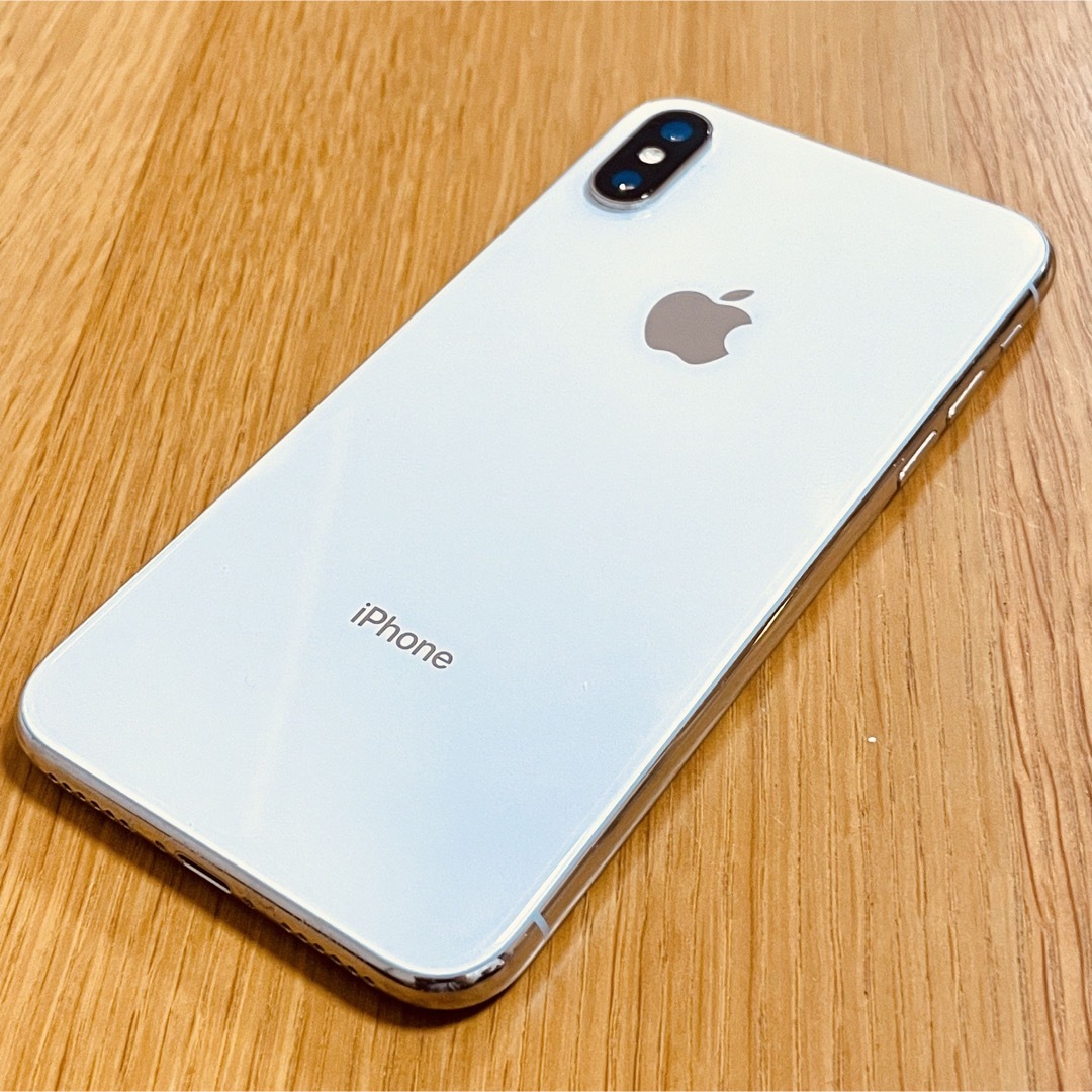 iPhoneX 64GB シルバー SIMロック解除済スマートフォン/携帯電話