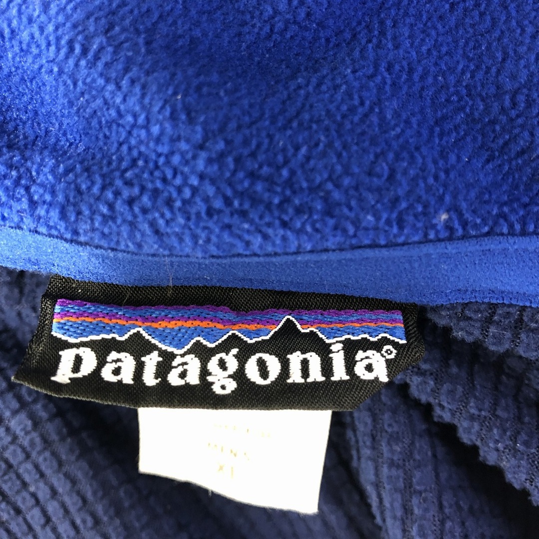 サイズ表記サイズXL着丈USA製 patagonia パタゴニア POLARTEC ポーラテック ジップアップ フリースジャケット ブルー (メンズ XL)   O9705