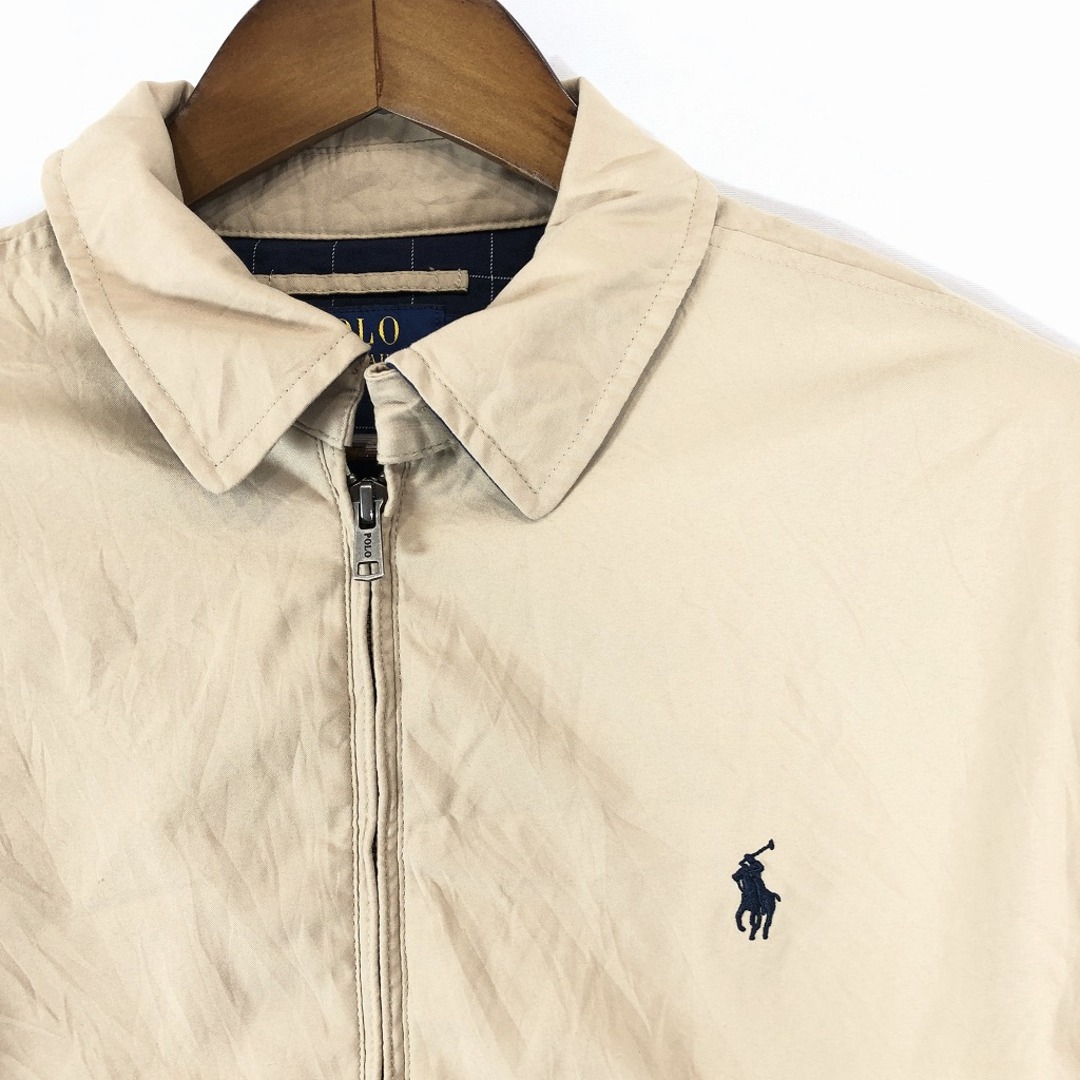 POLO RALPH LAUREN(ポロラルフローレン)の2000年代～ Polo by Ralph Lauren ポロバイラルフローレン スイングトップ アメカジ ベージュ (メンズ M) 中古 古着 O9716 メンズのジャケット/アウター(その他)の商品写真