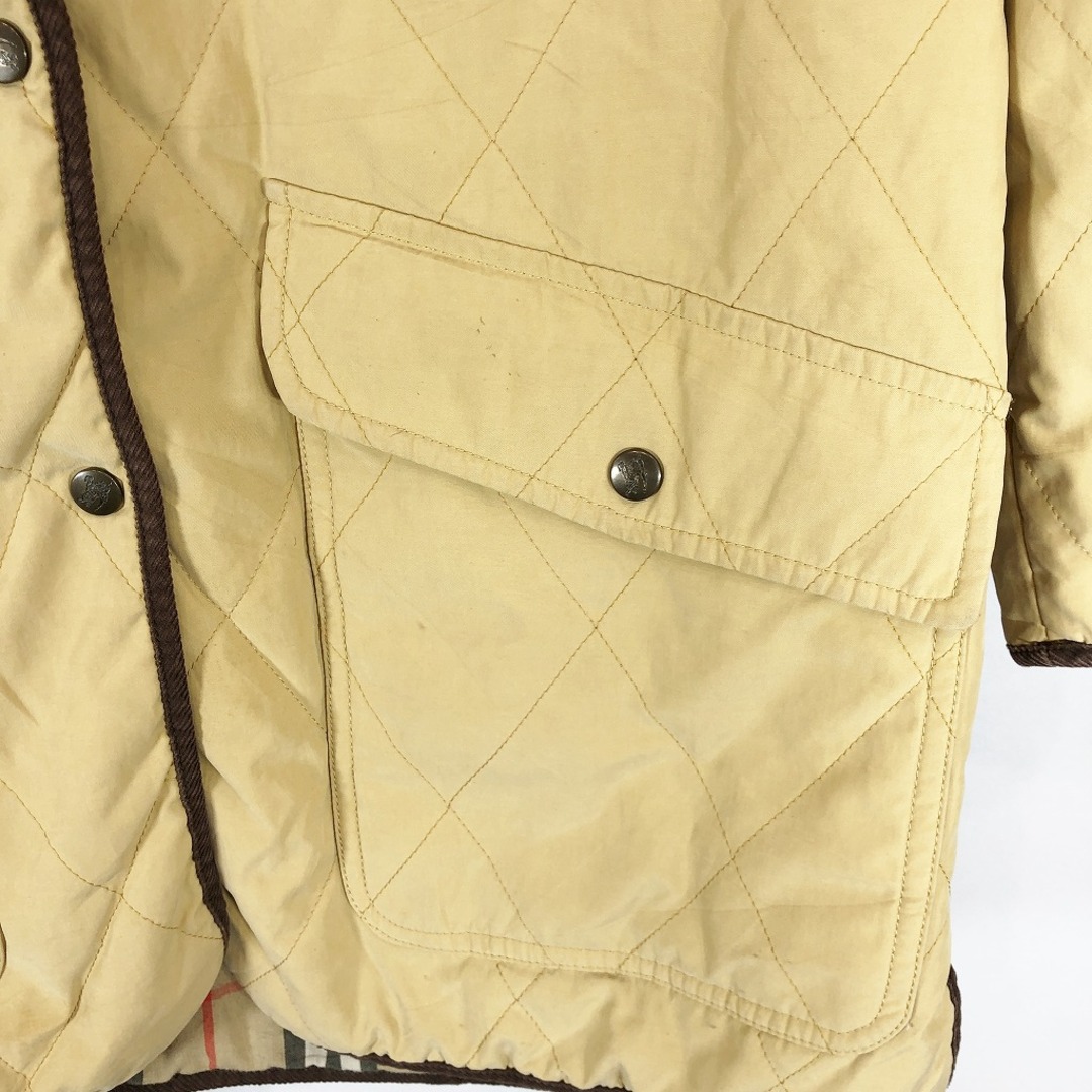 BURBERRY(バーバリー)のBURBERRY バーバリー ハンティングジャケット 防寒 キルティング イエロー (レディース 38 M相当) 中古 古着 O9708 レディースのジャケット/アウター(その他)の商品写真