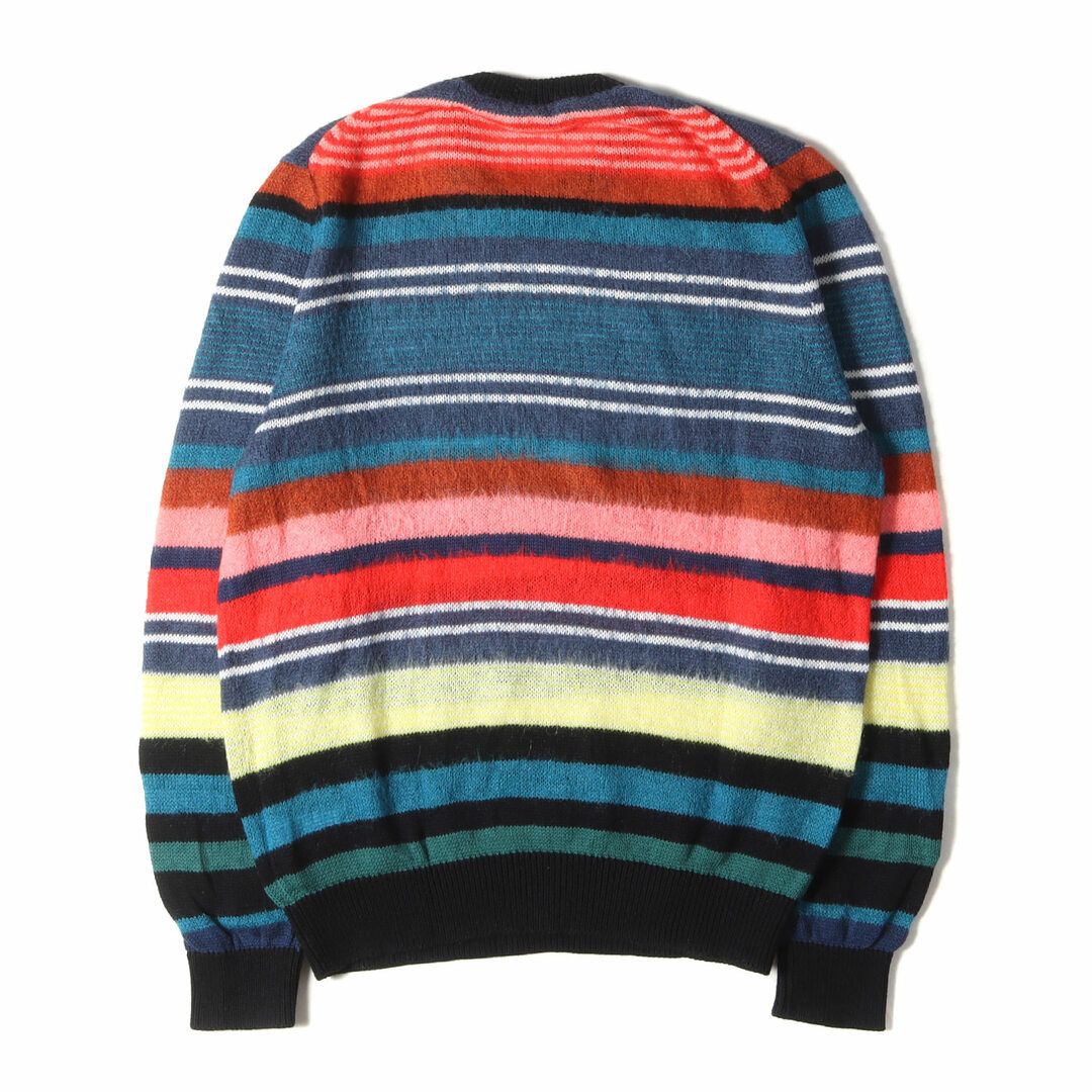 Paul Smith(ポールスミス)のPaul Smith ポールスミス ニット サイズ:M マルチ ボーダー ウール ブレンド クルーネック ニット セーター PULLOVER CREW NECK 292991 PY047I プルオーバー PS マルチカラー トップス 長袖 【メンズ】【中古】 メンズのトップス(ニット/セーター)の商品写真