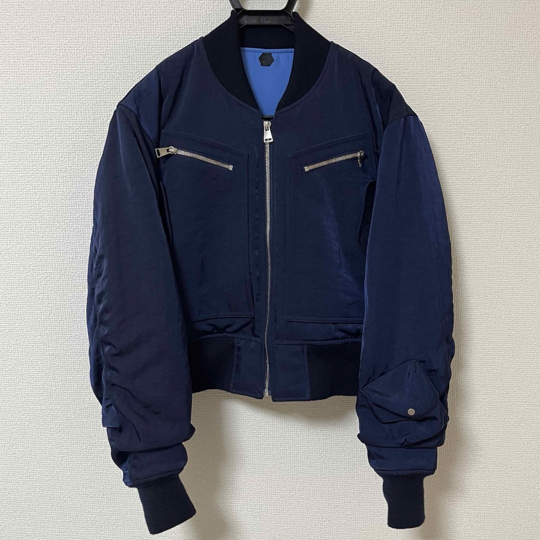 OUAT 007 BOMBER JACKET NAVY サイズ2 試着のみ メンズのジャケット/アウター(フライトジャケット)の商品写真