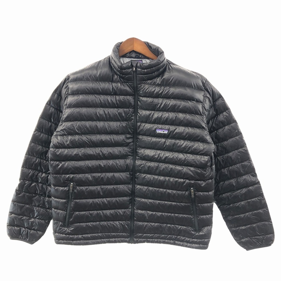 patagonia パタゴニア ダウンジャケット 防寒  アウトドア キャンプ アウター 防寒 ブラック (メンズ XL)   O9721