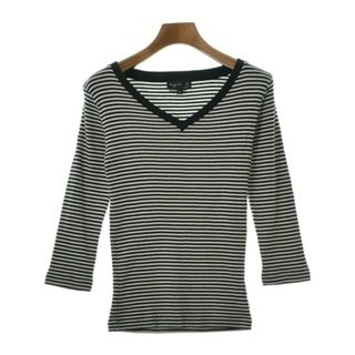 アニエスベー(agnes b.)のAgnes b. Tシャツ・カットソー 1(S位) 黒x白(ボーダー) 【古着】【中古】(カットソー(半袖/袖なし))