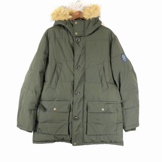 トミーヒルフィガー(TOMMY HILFIGER)のTOMMY HILFIGER トミーヒルフィガー 中綿 ジャケット アウトドア キャンプ アウター 防寒 グリーン (メンズ XL) 中古 古着 O9748(その他)