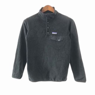 パタゴニア(patagonia)のSALE///// patagonia パタゴニア シンチラ スナップＴ フリースジャケット ミリタリー 戦闘服 アウター ブラック (レディース XS) O9740(その他)