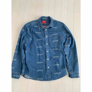 シュプリーム  18AW  Sherpa Lined Denim Shirt インナーボアデニム長袖シャツ メンズ M