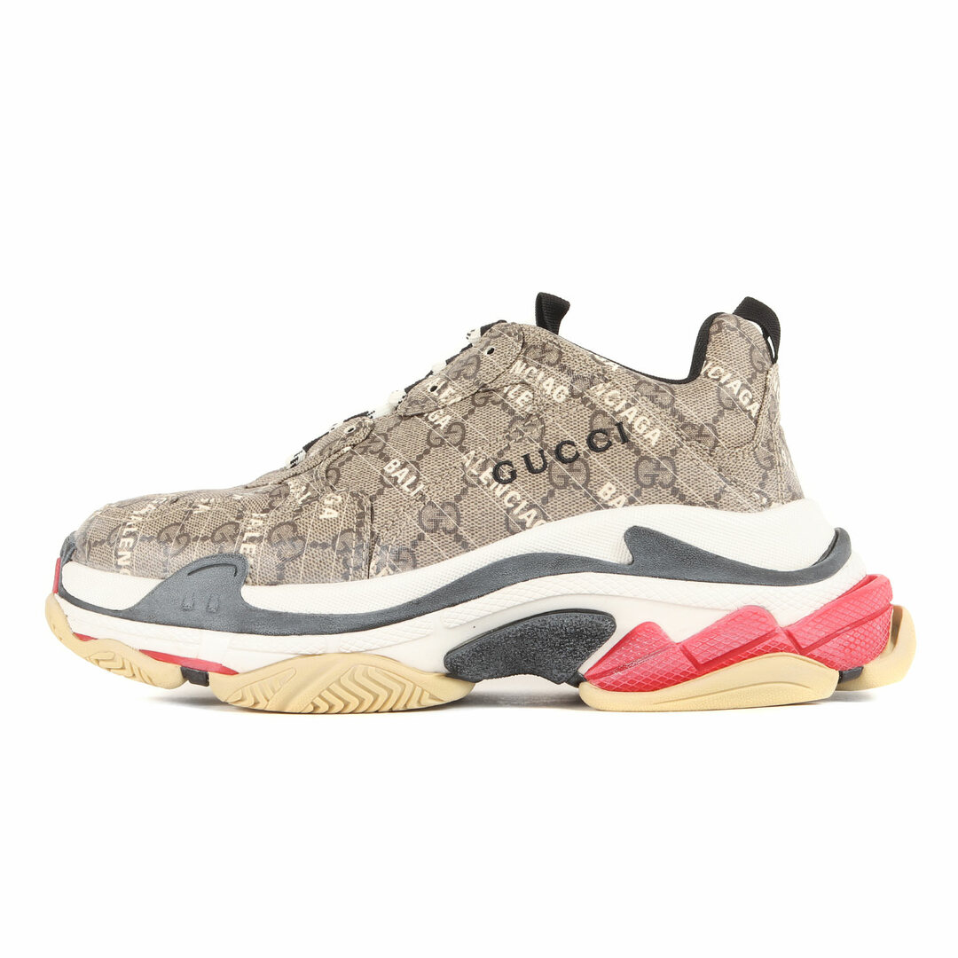 Gucci(グッチ)のGUCCI グッチ サイズ:27.0cm 21AW BALENCIAGA バレンシアガ ハッカープロジェクト トリプルエス トレーナー The Hacker Project Triple S TRAINERS 681066 ダッド スニーカー ベージュ US8 コラボ シューズ 靴【メンズ】【中古】 メンズの靴/シューズ(スニーカー)の商品写真