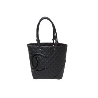 シャネル(CHANEL)の極美品 CHANEL シャネル カンボンライン ミディアム トートバッグ トートバッグ ココマーク A25167 12番台 シルバー金具 中古 56306(トートバッグ)